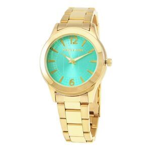 DEVOTA & LOMBA Gold Stainless Steel Dress Women's Watch